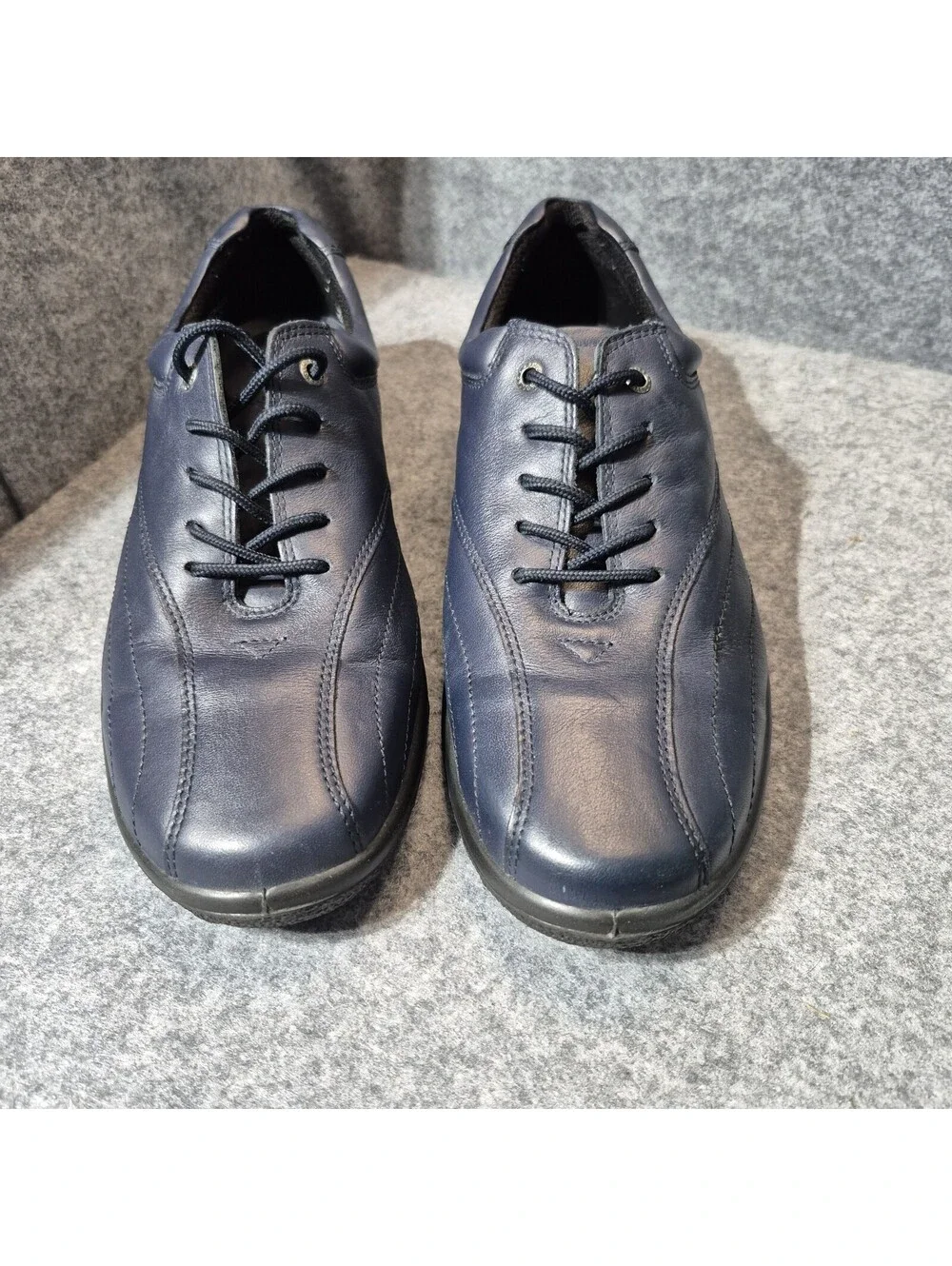 HOTTER Tone ENGLAND us 9.5 Navy Leather Comfort Concept Sneaker Shoe